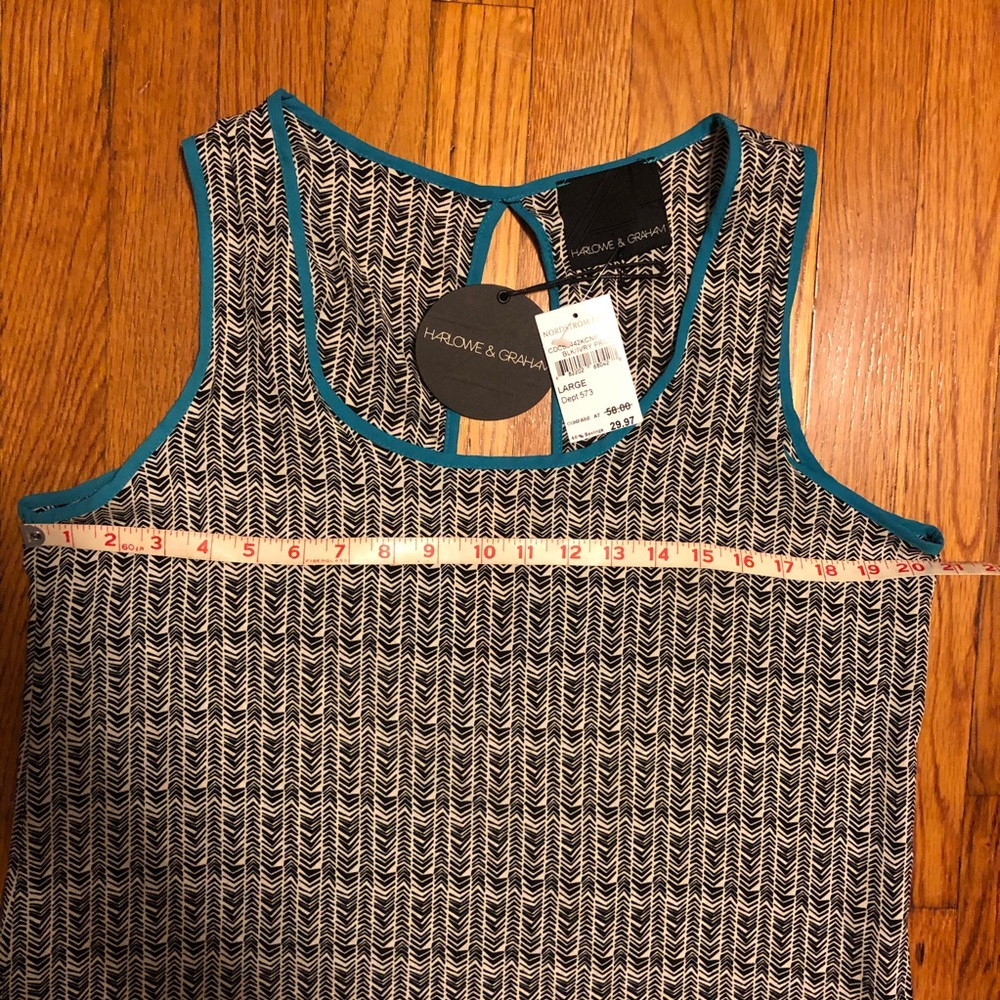 Harlowe & Graham Open Back Tank Top - Picture 6 of 8